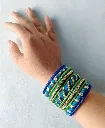 Festive Blue-Green Thread Bangles - Prishan-3.webp