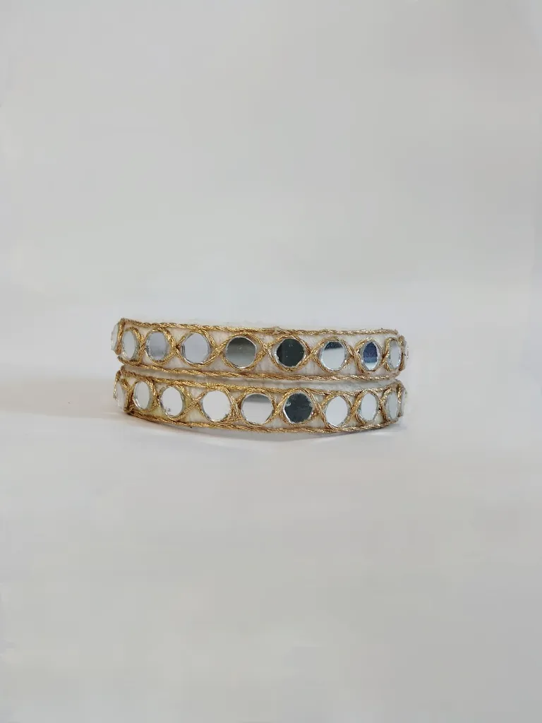 Ivory Mirror Handmade Thread Bangles – PRISHAN-1.webp