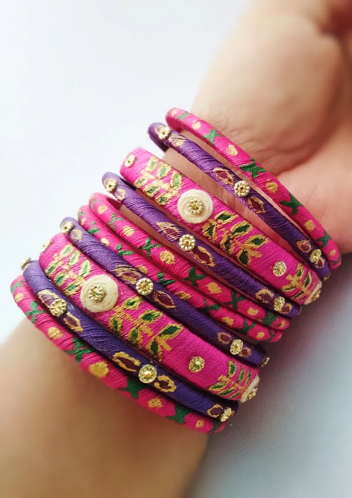 Rajwadi Pink & Purple Silk Thread-prishan-2.webp