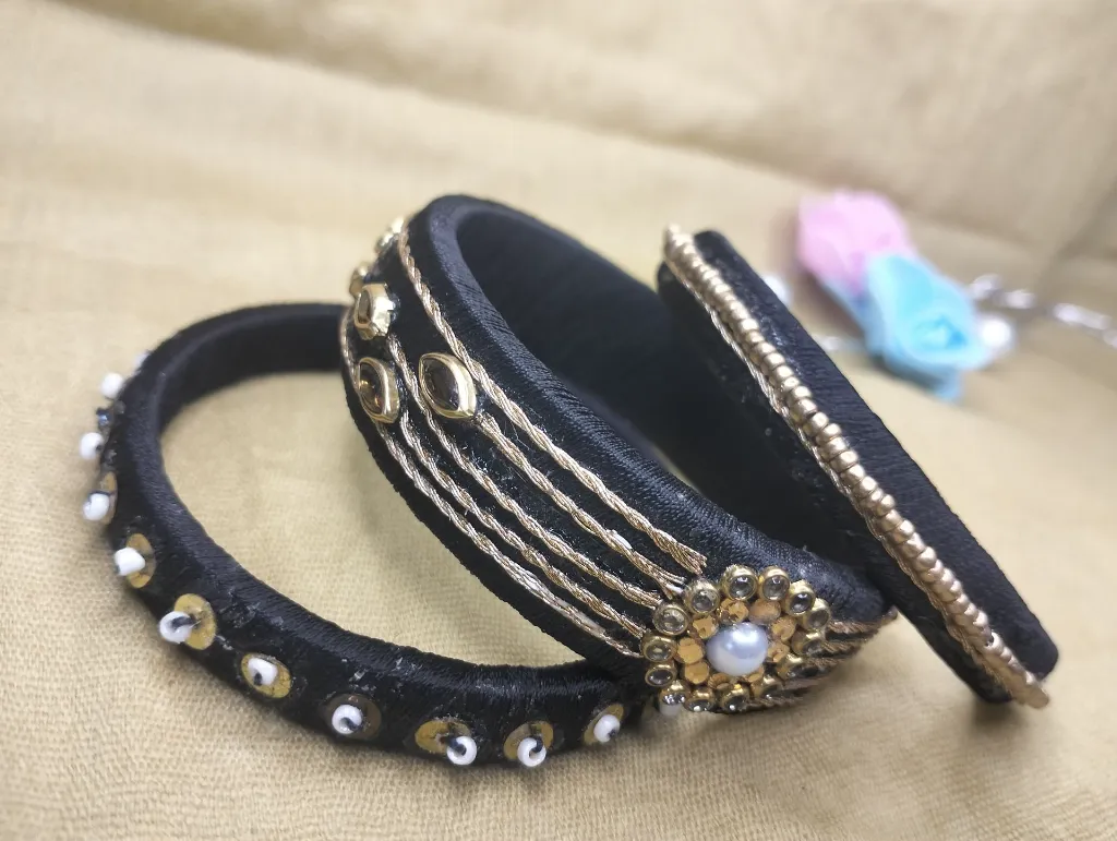 Black & Gold Sunburst Stone Bangles-PRISHAN-1.webp