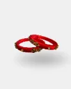 Ruby Stone Handmade Thread Bangles – PRISHAN