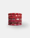Crimson Mirror Handmade Thread Bangles – PRISHAN