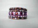 Amethyst Mirror Handmade Thread Bangles – PRISHAN