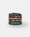 Royal Peacock Mirror Handmade Thread Bangles – PRISHAN