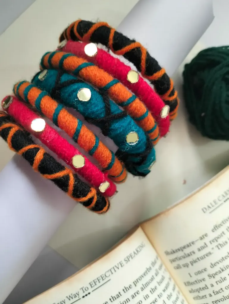 Bold Fusion Handmade Thread Bangles – PRISHAN (2.4)