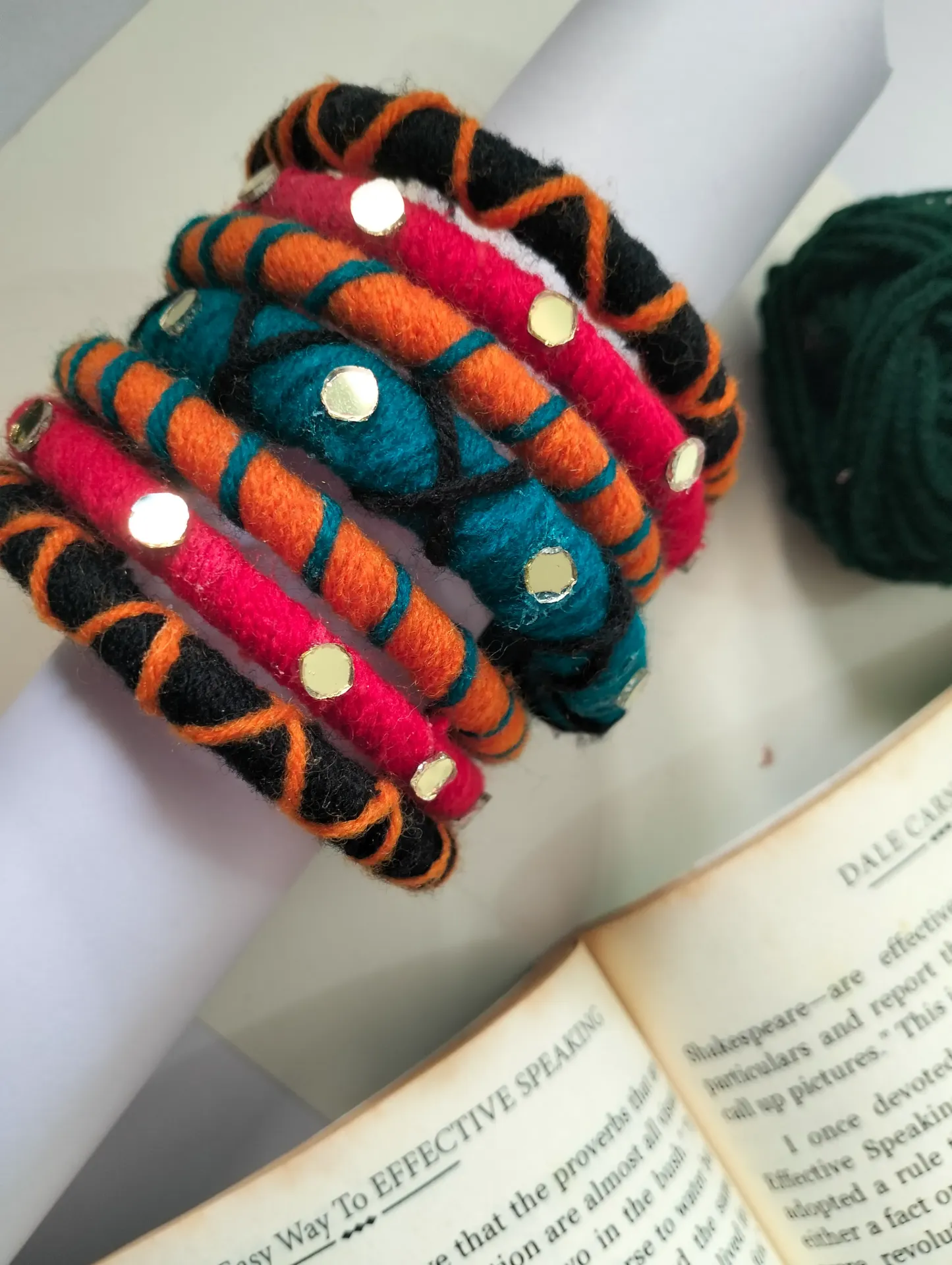 PRISHAN Bold Fusion Thread Bangles