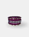 Purple Geometric Mirror Handmade Thread Bangles – PRISHAN