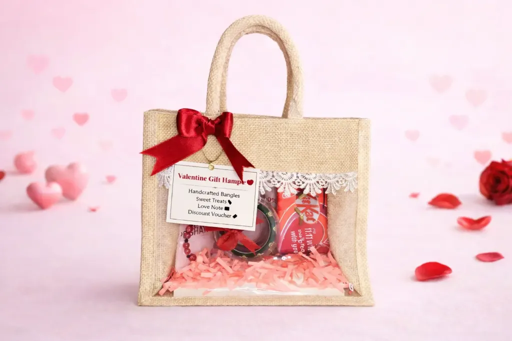 Valentine Love Hamper with Handmade Thread Bangles – PRISHAN (2.4)